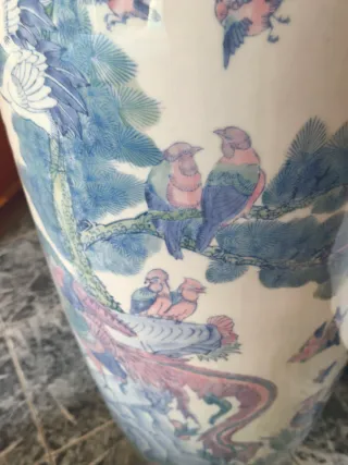 Jarrón Cerámica Oriental Grande