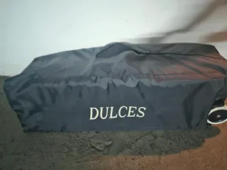 Cuna de viaje a cuadros