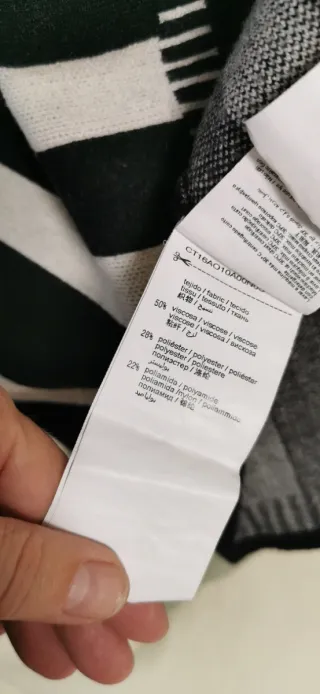 Jersey Trucco Rayas Blanco y Negro