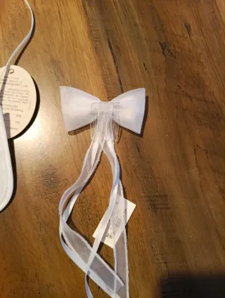 Limosnera y tocado comunión blanco