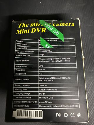 Cámara Espejo DVR Mini