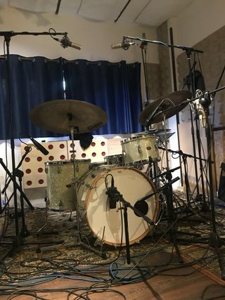 Batería Slingerland años 60 caoba