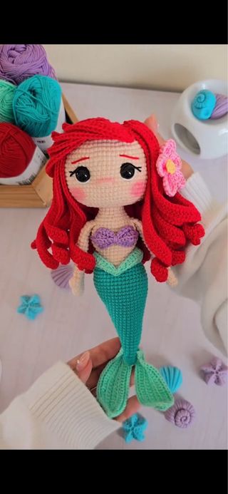 Muñeca Sirenita Amigurumi Crochet
