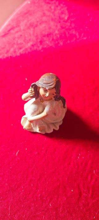 Statuina Bambina Vestito Bianco