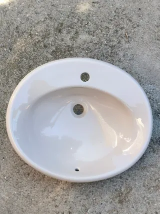 Lavabo Roca Beige Empotrar Porcelana