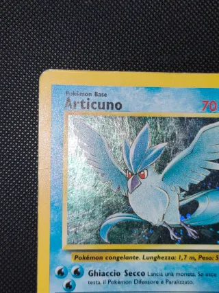 Carta Pokémon Articuno 13/62 Holo Vintage Italiano