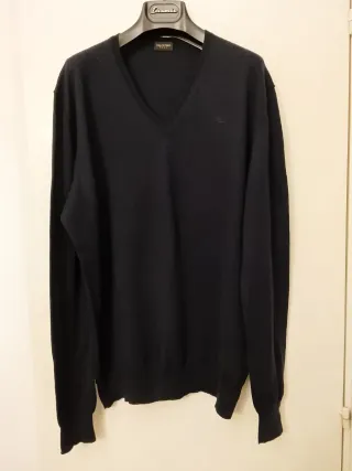 Maglione Valentino Roma Blu in pura lana