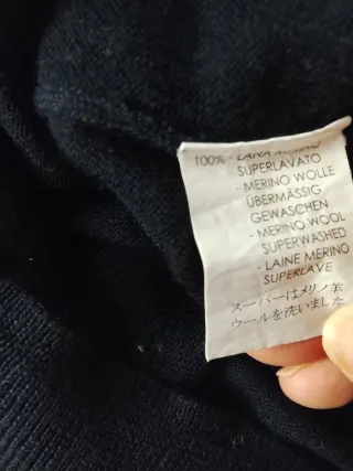 Maglione Valentino Roma Blu in pura lana