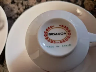 Juego de café/té de porcelana marca Bidasoa