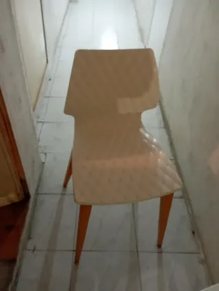 Juego de 2 sillas blancas