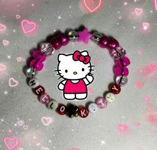Pulsera Kandi Hello Kitty