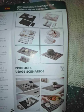 Tappetino Scolapiatti Terra Diatomac