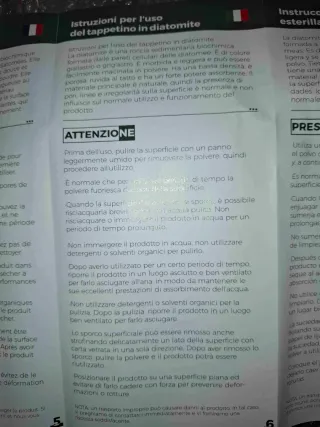 Tappetino Scolapiatti Terra Diatomac