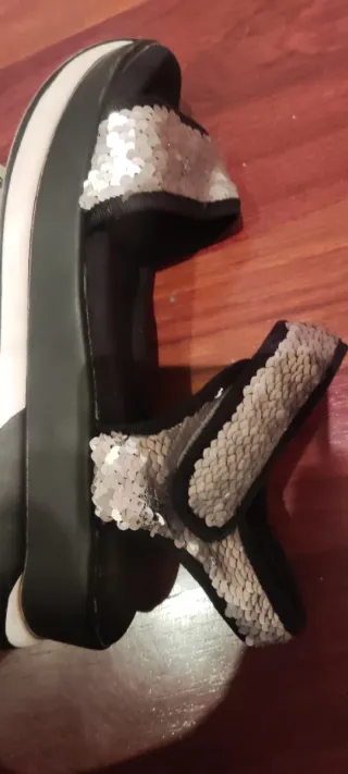 Sandalias Chik10 Plataforma Brillantes