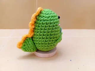 Pack 2 animales crochet  (Dinosaurio y Paloma)