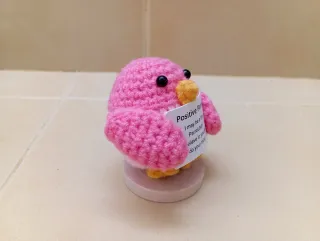 Pack 2 animales crochet  (Dinosaurio y Paloma)