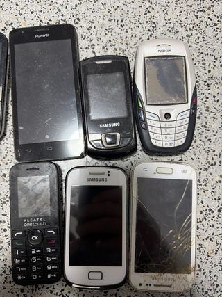 Lote 9 teléfonos móviles Alcatel, Huawei, Nokia, S