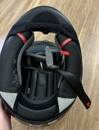 Casco Moto HJC Negro Rojo Naranja  XL