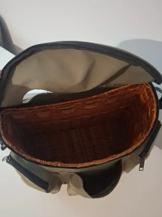 Caña de pescar y bolsa de pesca