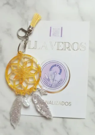 Llavero Atrapasueños Amarillo