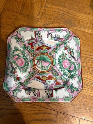 Plato Porcelana Rose Medallion Macao