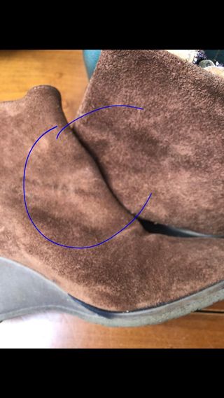 Botines de piel mujer cuña 6.5 cm