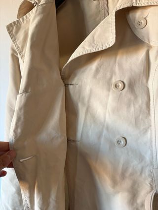 Trench Sisley beige doppiopetto – taglia 46