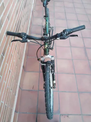 Bicicleta Montaña Doble Suspensión Verde