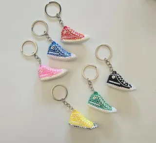 Portachiavi scarpe sneakers glitterate