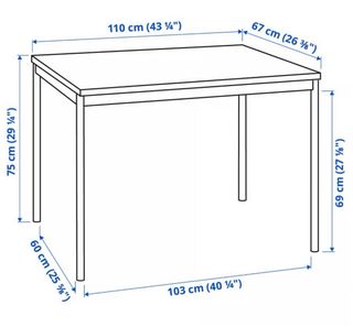 Mesa de comedor negra