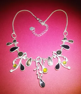 Collana Ikita Vintage Argento e Verde