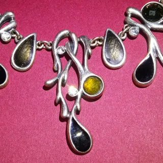 Collana Ikita Vintage Argento e Verde