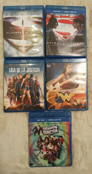 Colección 5 Películas DC Blu-Ray Español