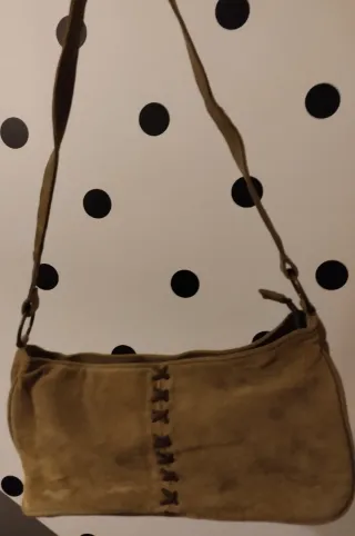 Bolso Bandolera 100% Piel Porcina.Interior Algodón