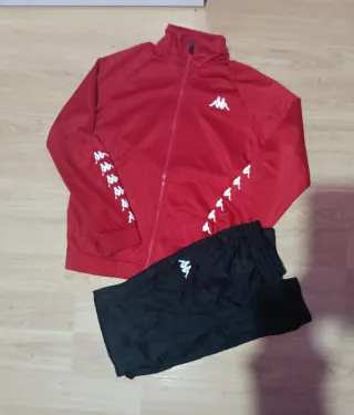 Conjunto Kappa Chándal Rojo y Negro