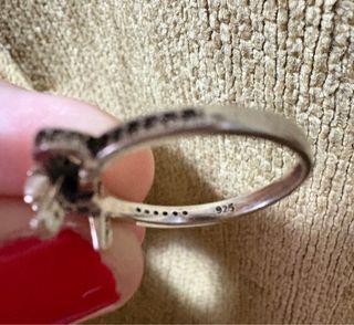 Anillo Plata Ley 925 Lazo Perla