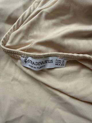 Body Stradivarius Beige Talla S Espalda Abierta