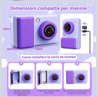 Fotocamera Istantanea Bambini 20MP HD