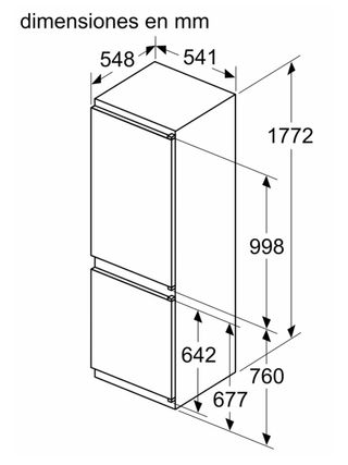 Frigorífico Integrable Combi Balay 3KIF711S