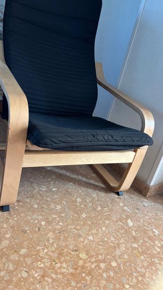 Hamaca de tela y madera