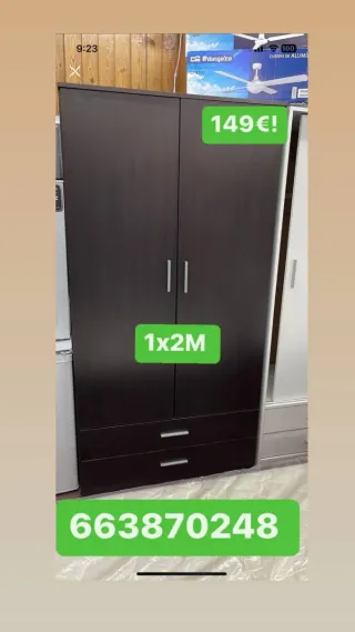 Armario 2p 2c 160€