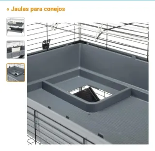 Jaula 2 pisos con rampa