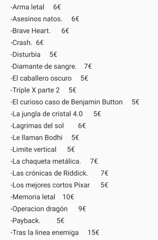 Pack 20 Películas Blu-ray Perfecto estado