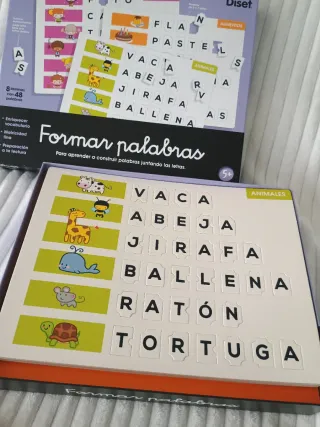 Juego de mesa Formar Palabras.