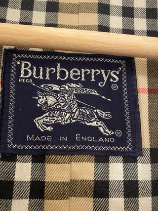 Gabardina Burberry Beige Clásica Vintage