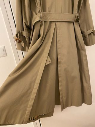 Gabardina Burberry Beige Clásica Vintage