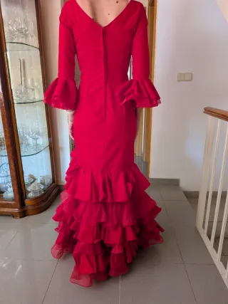 Traje de flamenca rojo