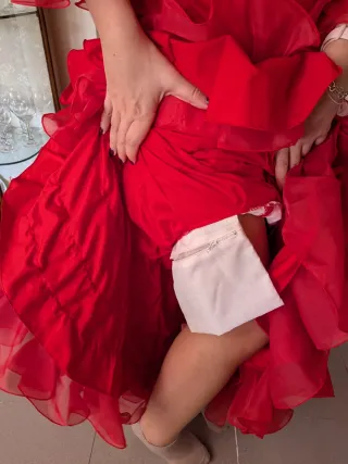 Traje de flamenca rojo