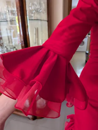 Traje de flamenca rojo