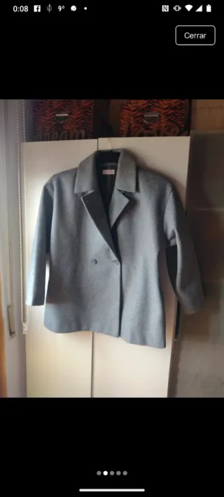 Abrigo 3/4 gris sin estrenar